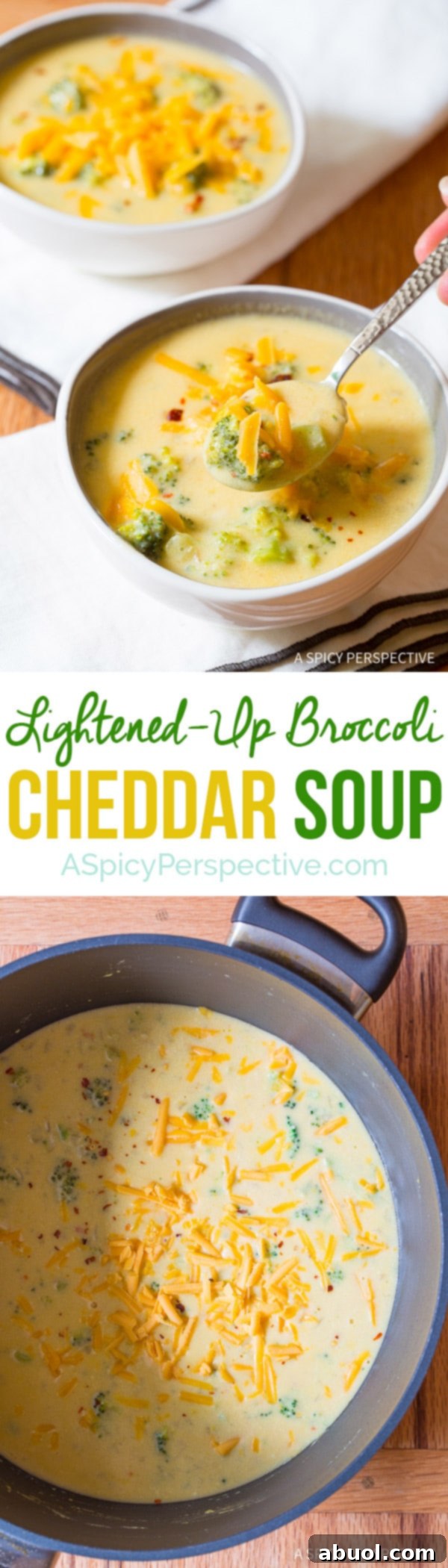 Delicious and Healthy Lightened-Up Broccoli Cheddar Soup – All the Flavor, None of the Guilt!