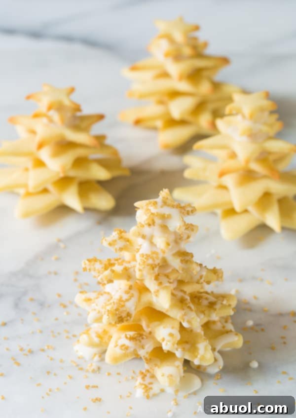 Try these Amazing 3D Christmas Tree Cookies with sprinkles