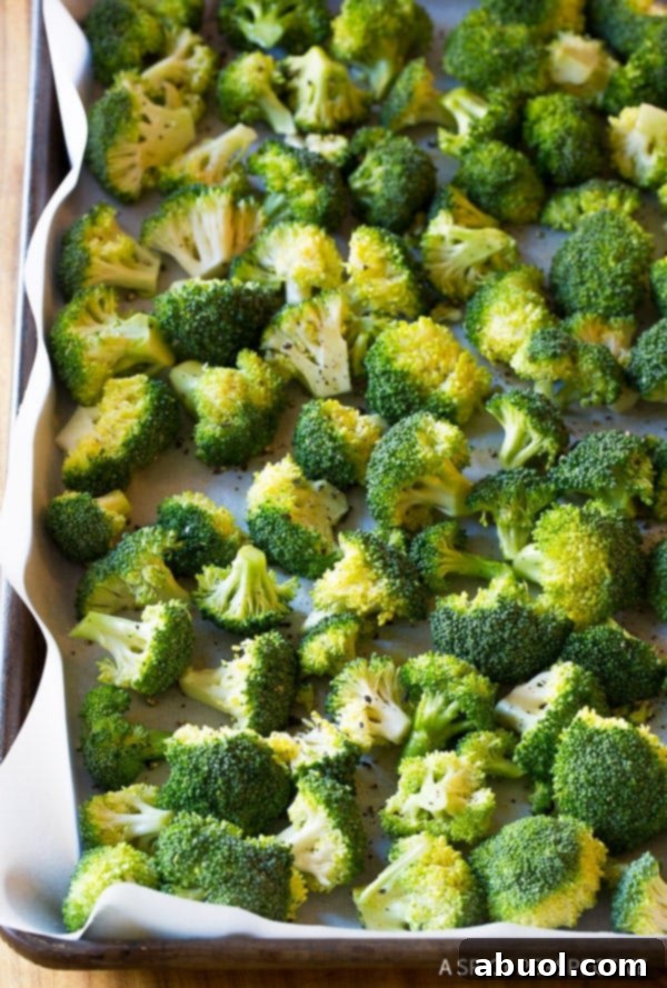 How to Make Perfect Roasted Broccoli Recipe for a healthy side dish | ASpicyPerspective.com