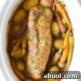 Crock Pot Pork Loin with Vegetables and Gravy