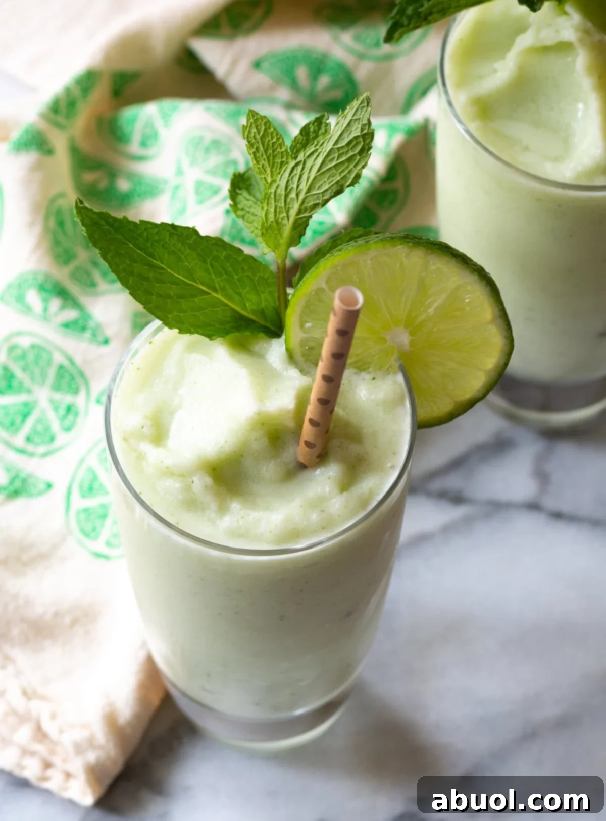 Delicious Frozen Coconut Mojito