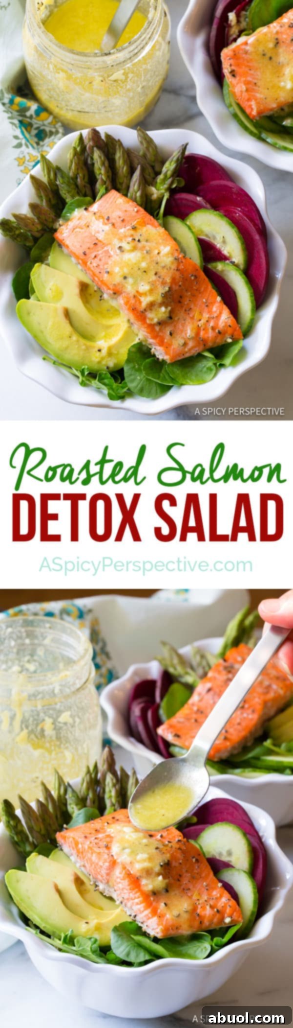 Roasted Salmon Detox Salad: A Vibrant Path to Clean Eating