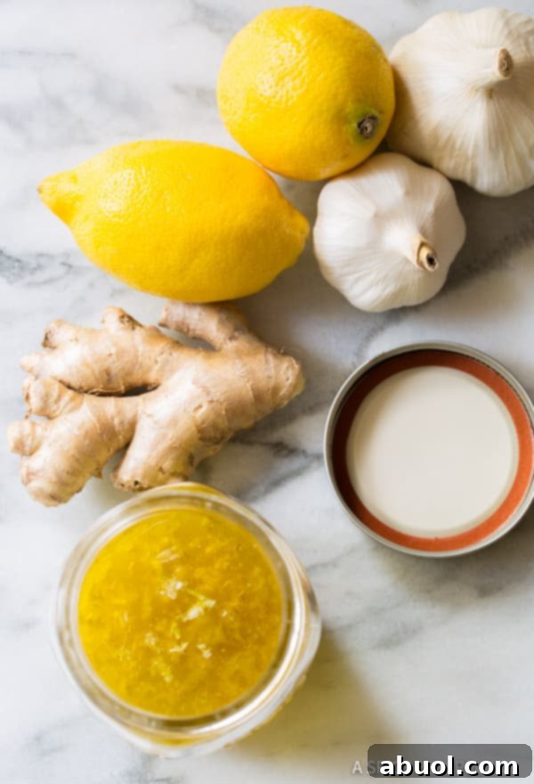 Homemade Lemon-Ginger Dressing for Detox Salad