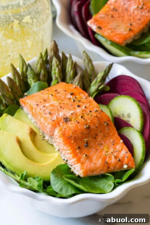 Fresh Ingredients in Roasted Salmon Detox Salad
