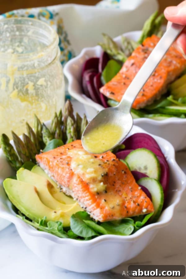 The Amazing Taste of Roasted Salmon Detox Salad