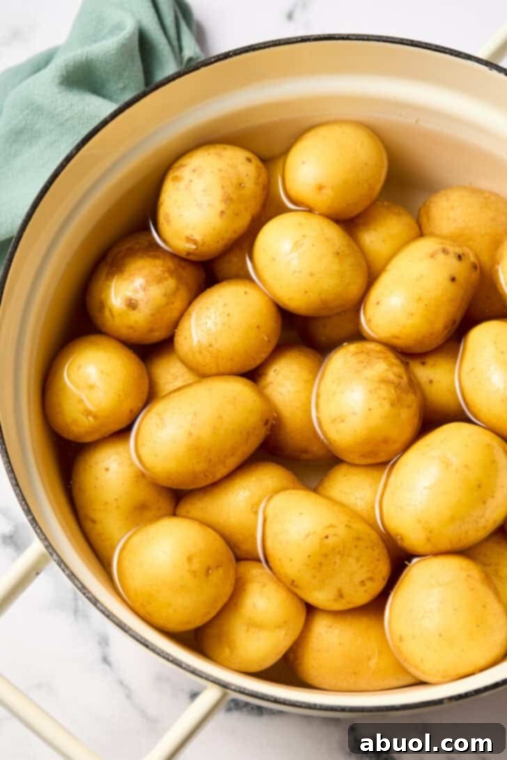 boiled potatoes