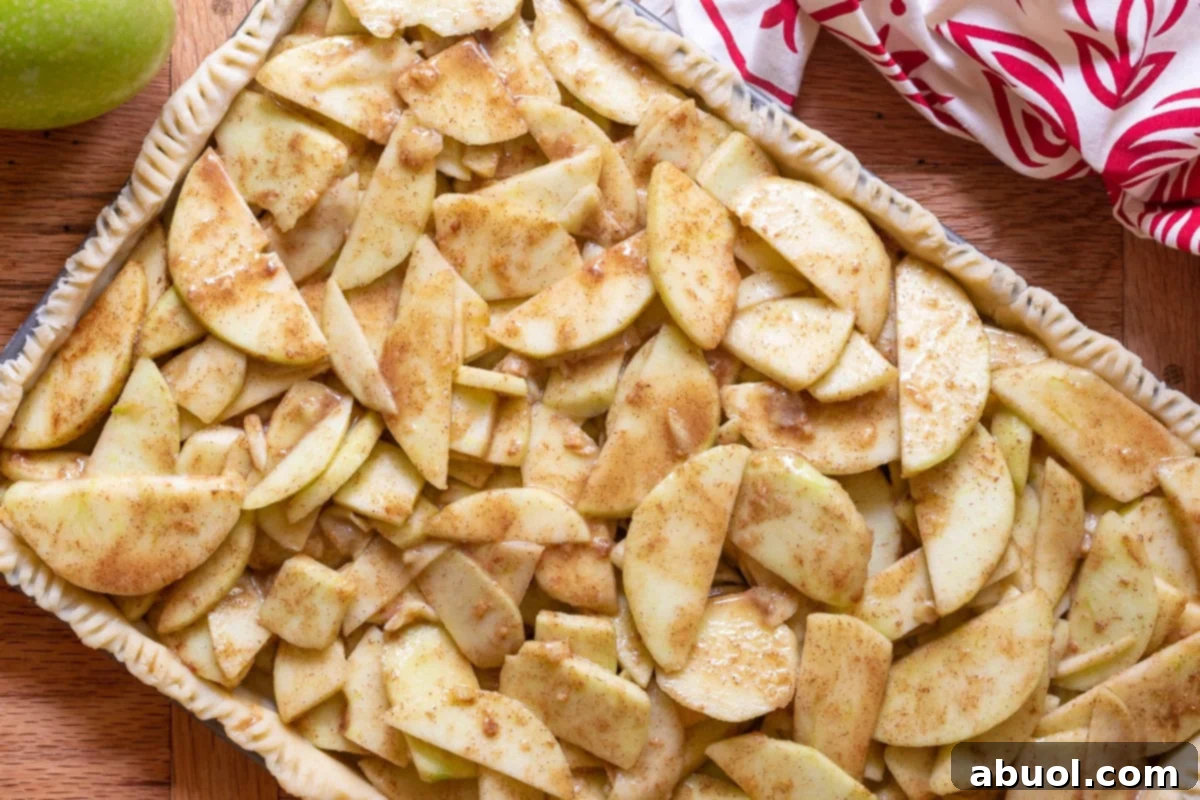 Baked apples in a pie