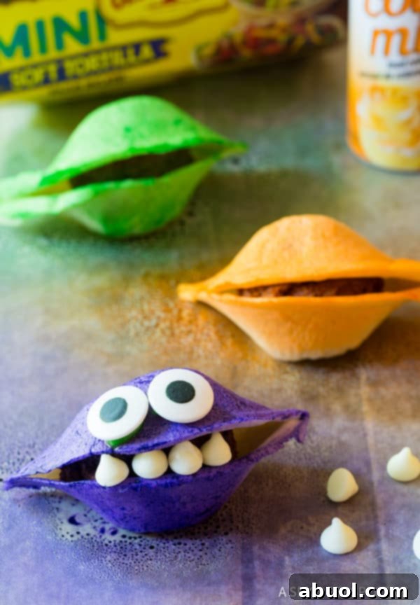 Showcasing Simple and Fun Chocolate Taco Monsters