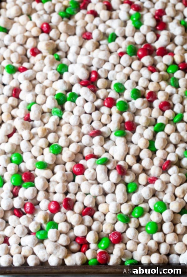Simple and Delicious Snowball Party Mix Recipe with M&Ms
