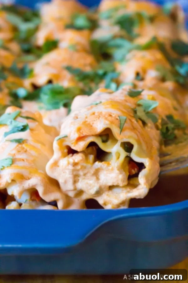 Must-Make Cheesy Southwest Chicken Lasagna Rolls