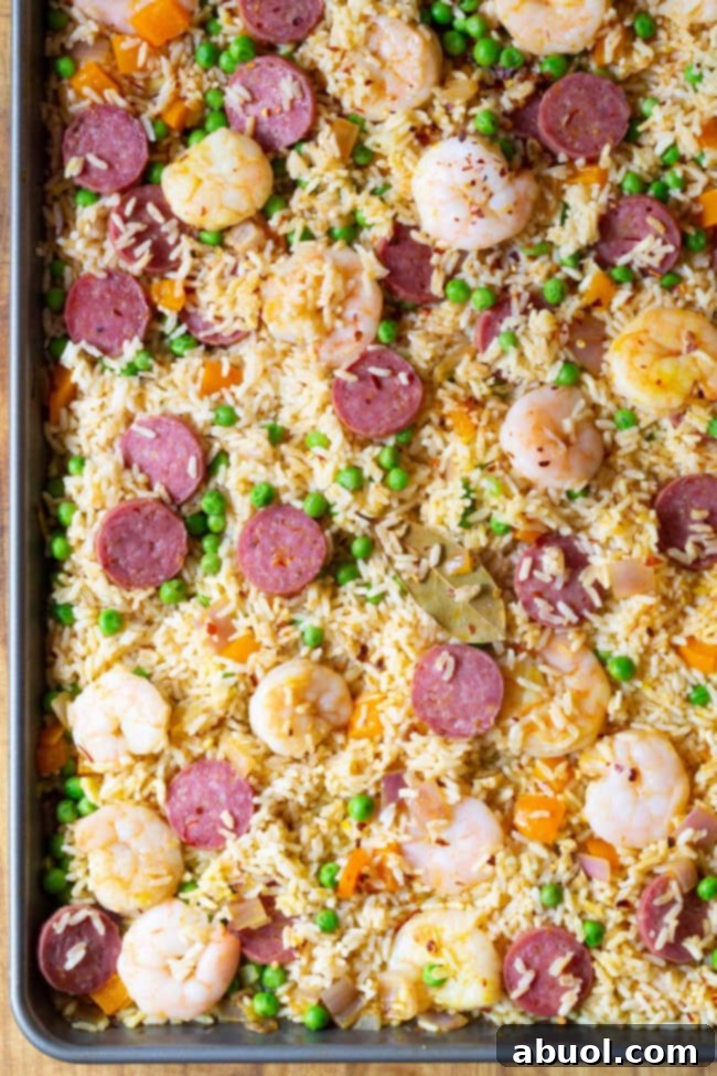 Must-Try Spanish Paella Sheet Pan Dinner