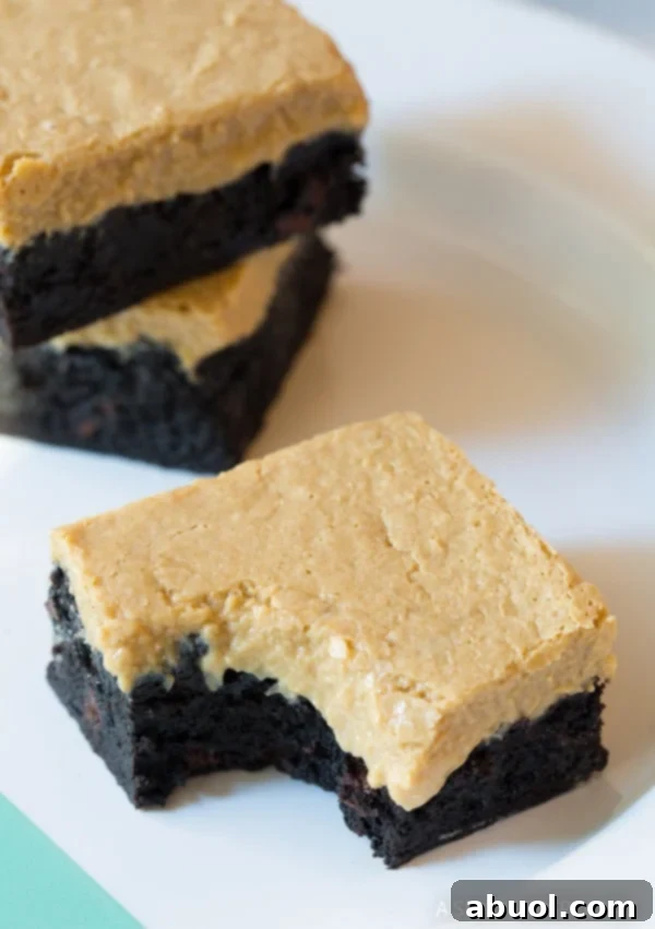 Delicious Coffee Brownies – Gooey Baileys Irish Cream Coffee Bars, perfect for Saint Patrick's Day celebrations