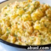 How To Make The Best Potato Salad Recipe - a close-up image of the finished dish.