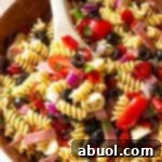 The Best Italian Pasta Salad with vibrant ingredients.