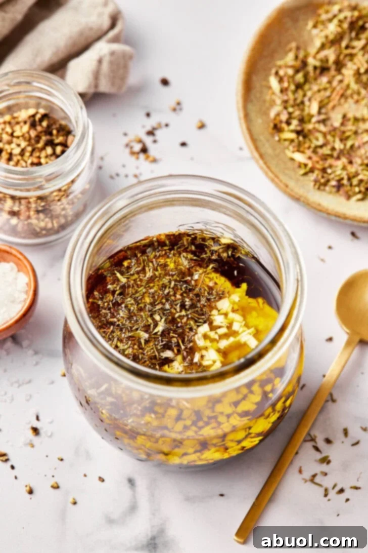 balsamic vinegar dressing in jar