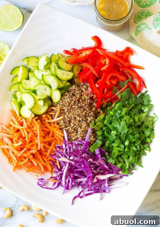 Fresh ingredients for a vibrant Quinoa Salad Recipe