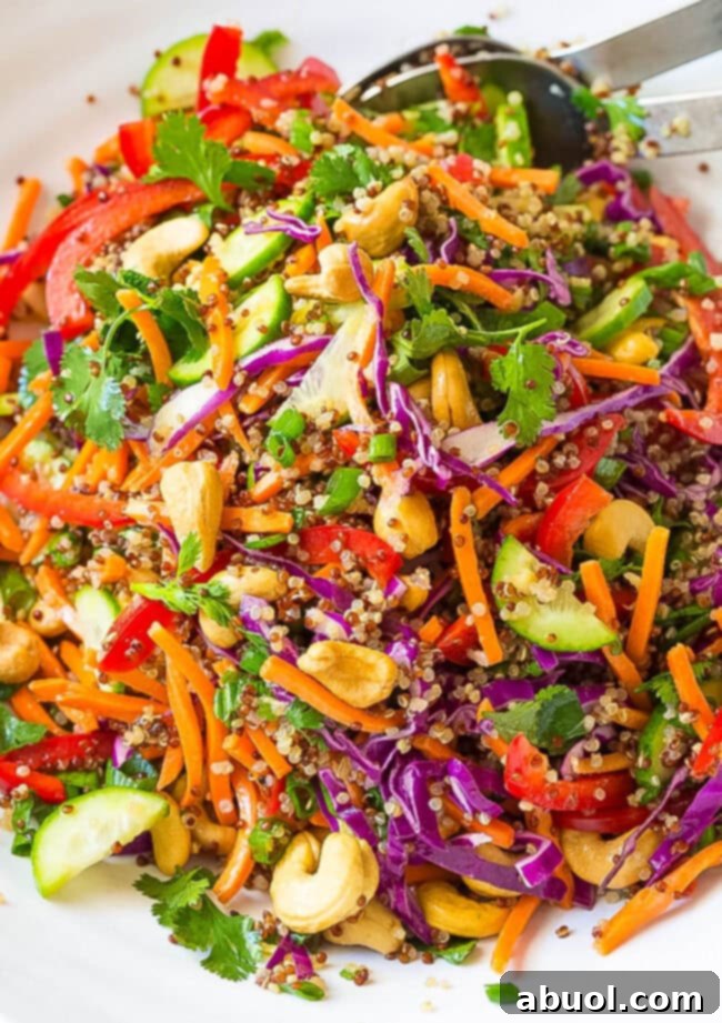 Thai Quinoa Salad Recipe - Healthy and delicious!