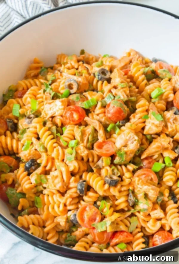 The Perfect Chicken Taco Pasta Salad for Any Gathering
