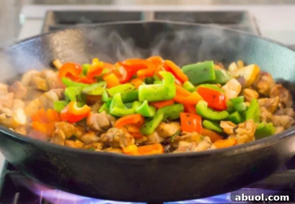 Dinner! Croatian Chicken Mushroom Pepper Skillet Recipe