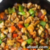 Croatian Chicken Mushroom Pepper Skillet Recipe