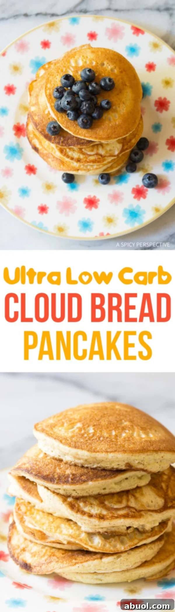 Fluffy Low Carb Cloud Bread Pancakes (Ketogenic) Recipe - Your ultimate guide to a healthy, delicious keto breakfast.