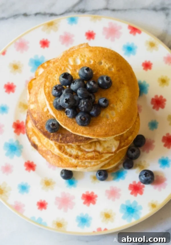 Delicious Low Carb Cloud Bread Pancakes (Ketogenic) Recipe, ready for a healthy breakfast.