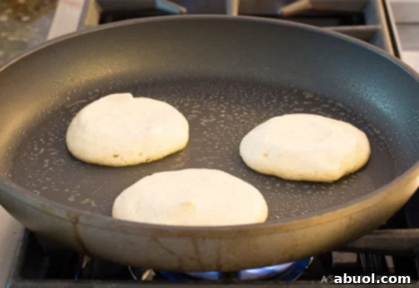 Easy Low Carb Cloud Bread Pancakes (Ketogenic) Recipe, cooked to golden brown perfection.