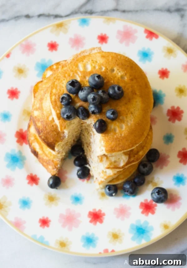 Best Low Carb Cloud Bread Pancakes (Ketogenic) Recipe, beautifully garnished for breakfast.