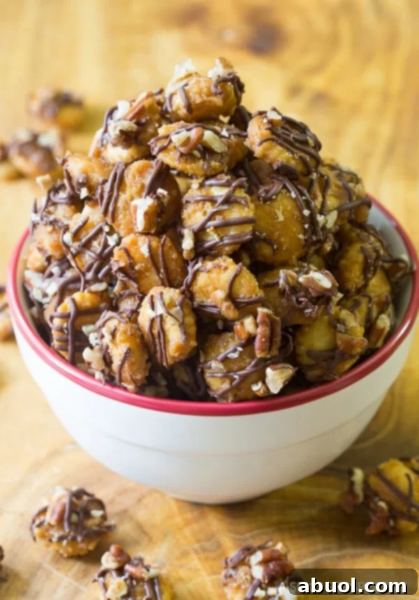 Christmas Crack Candy #ASpicyPerspective Crack Candy with Toffee and Chocolate in bowl