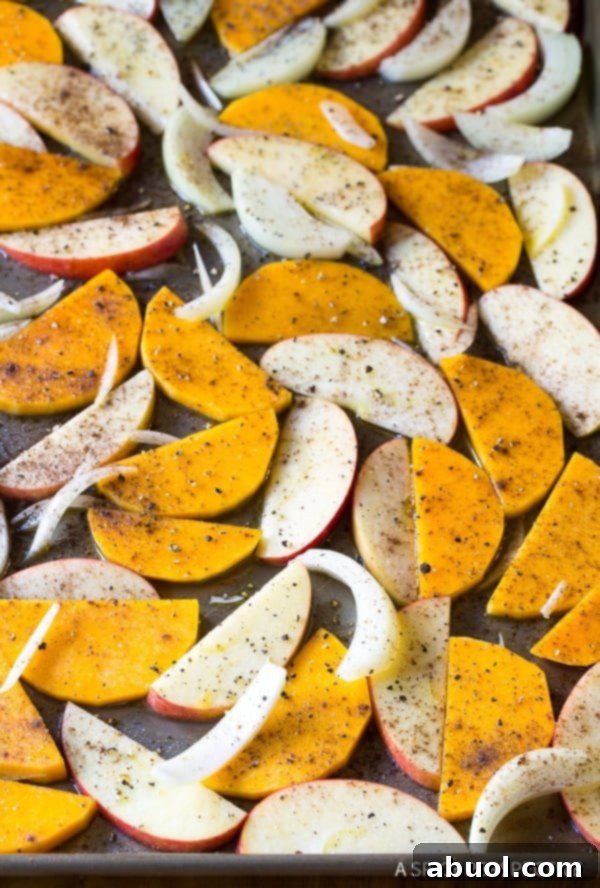 How To: Chicken Sausage Apple Squash Sheet Pan Dinner