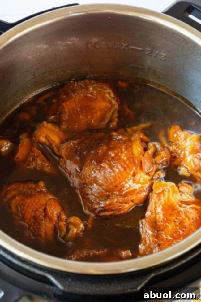 Chicken Thighs Instant Pot - Perfect Sweet Soy Chicken Thighs in the Pressure Cooker