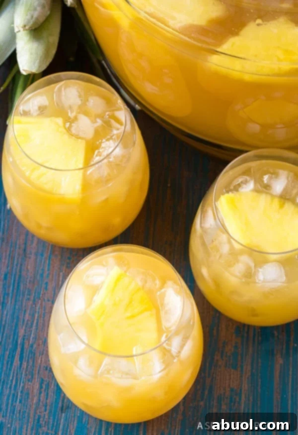 Festive Goombay Smash Caribbean Cocktails Recipe in glasses on tray