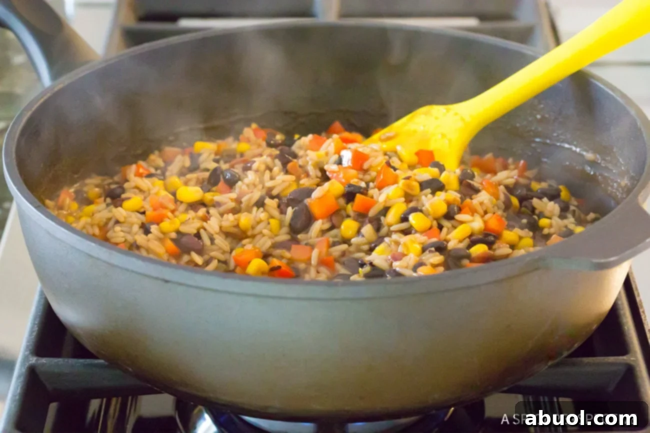 Prep: One-Pot Shrimp Black Bean Rice Skillet Recipe