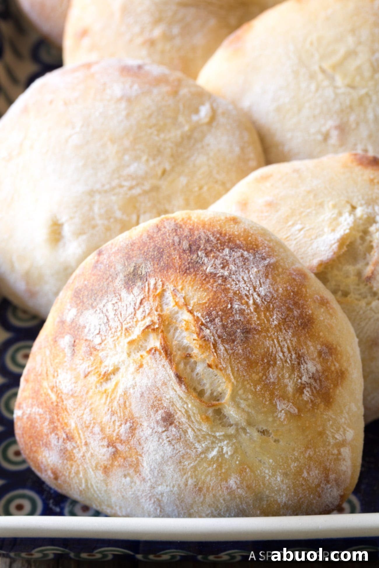 Fluffy Croatian Lepinja Bread 7 Pillowy Authentic Croatian Bread Recipe - close up shot of crust.