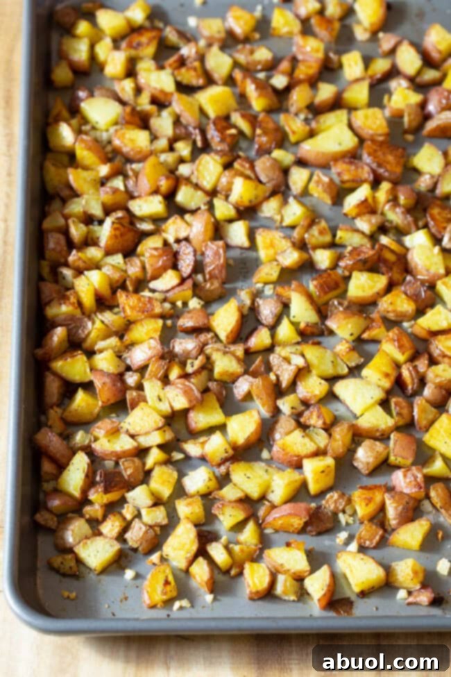 Red Potato Salad with roasted potatoes