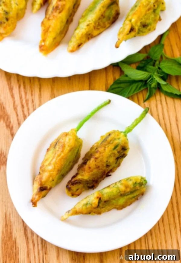 Simple Market Stuffed Squash Blossoms Recipe