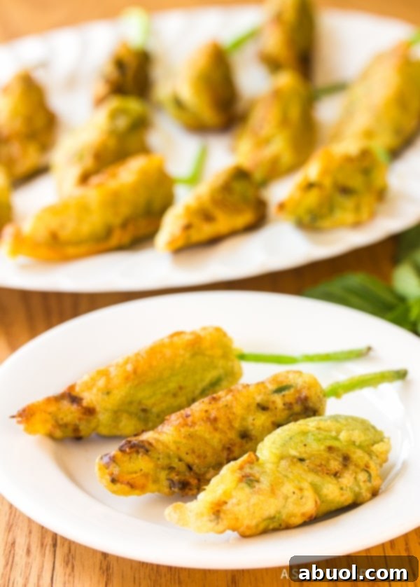 Crispy Market Stuffed Squash Blossoms Recipe