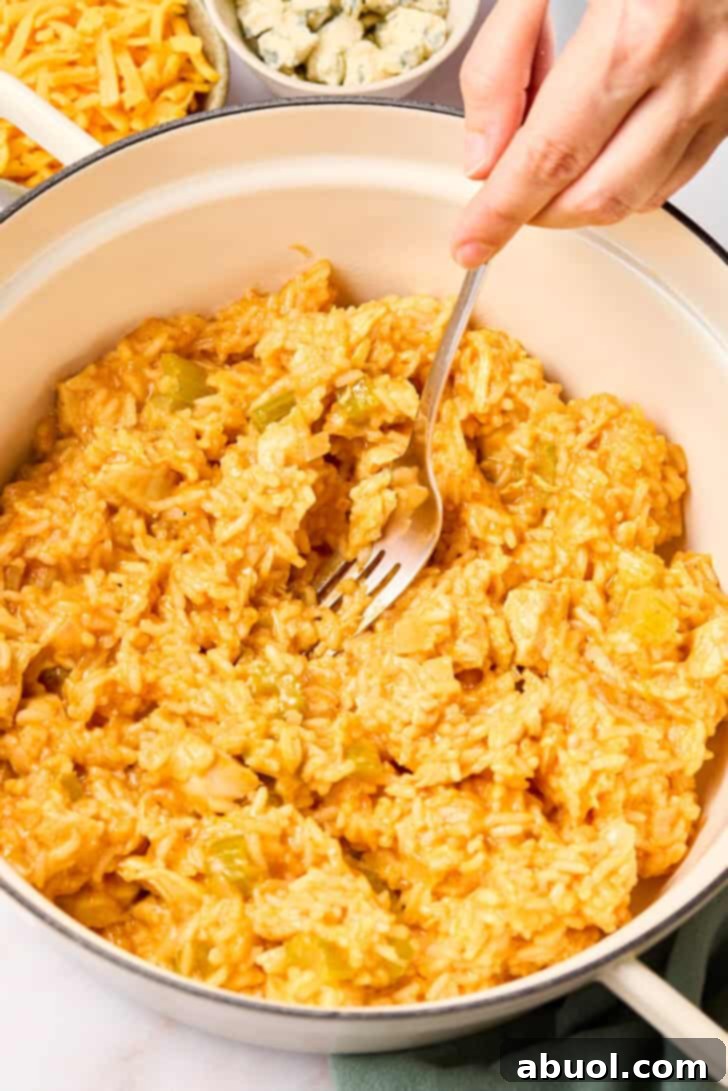 fluffing rice for casserole