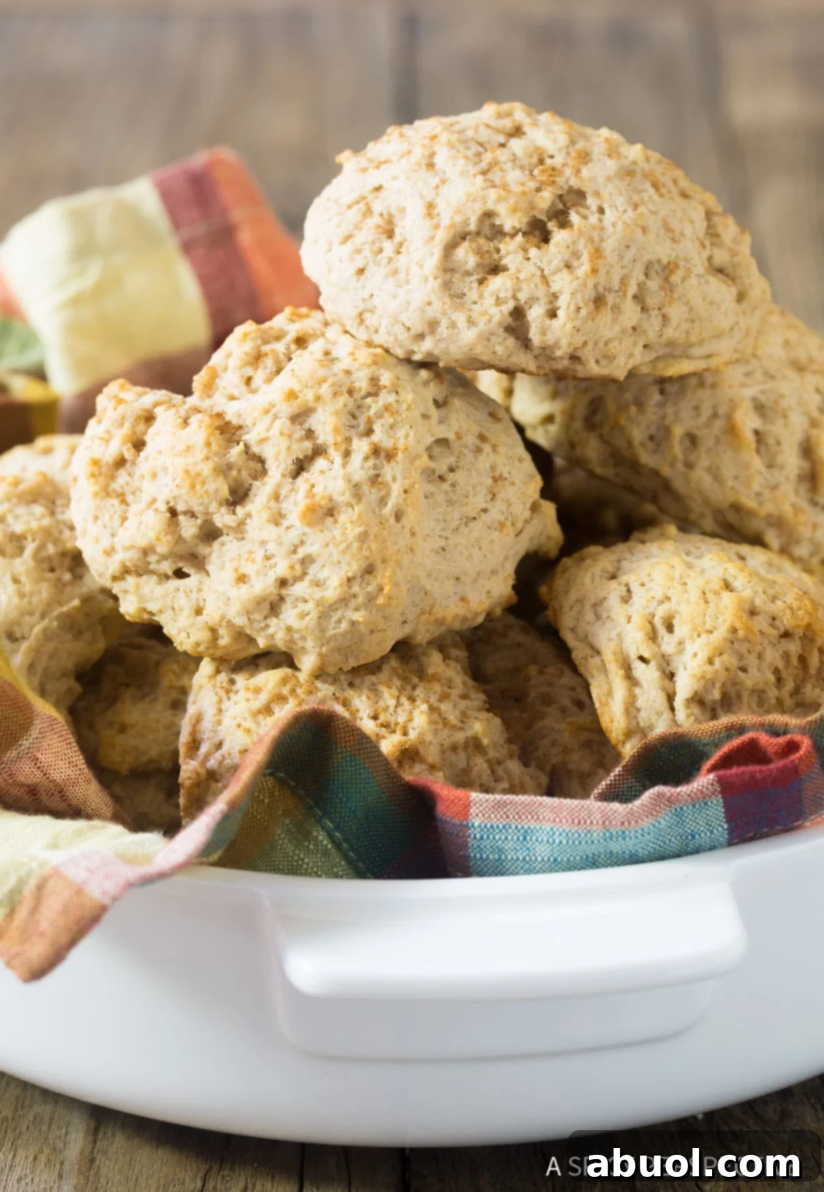 Delicious Easy Cinnamon Drop Biscuits freshly baked on a platter, ready to serve