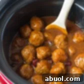 Spicy-Sweet Slow Cooker Cocktail Meatballs Recipe - (Crock Pot Meatballs) #ASpicyPerspective #meatballs #slowcooker #crockpot #meatballs
