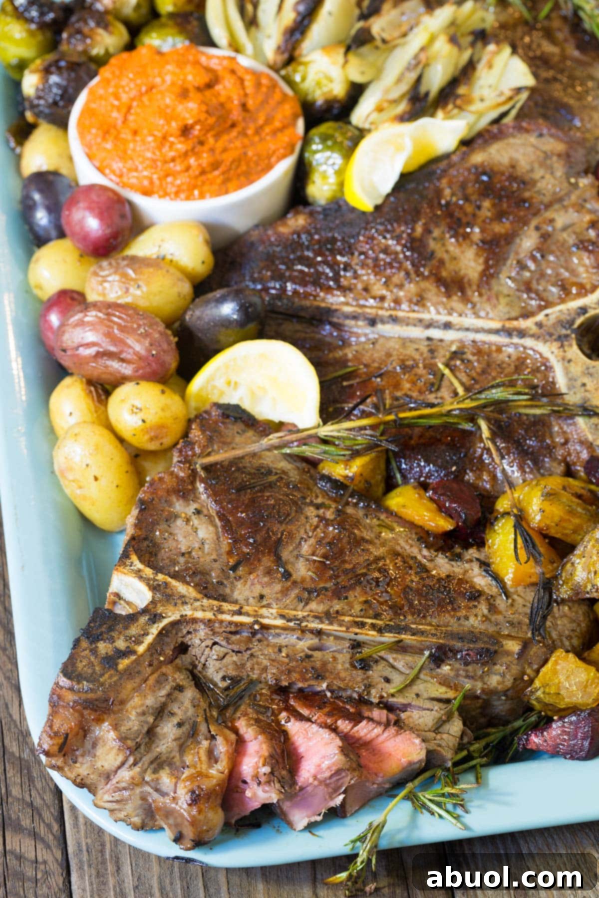 Steak with Romesco Sauce 