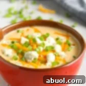 Cheesy Low Carb Buffalo Cauliflower Soup Recipe