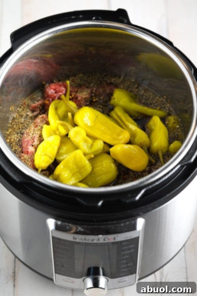 Pressure Cooker Italian Beef Recipe
