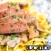Easy Beef Stroganoff with Butter Noodles, a mouth-watering dish.