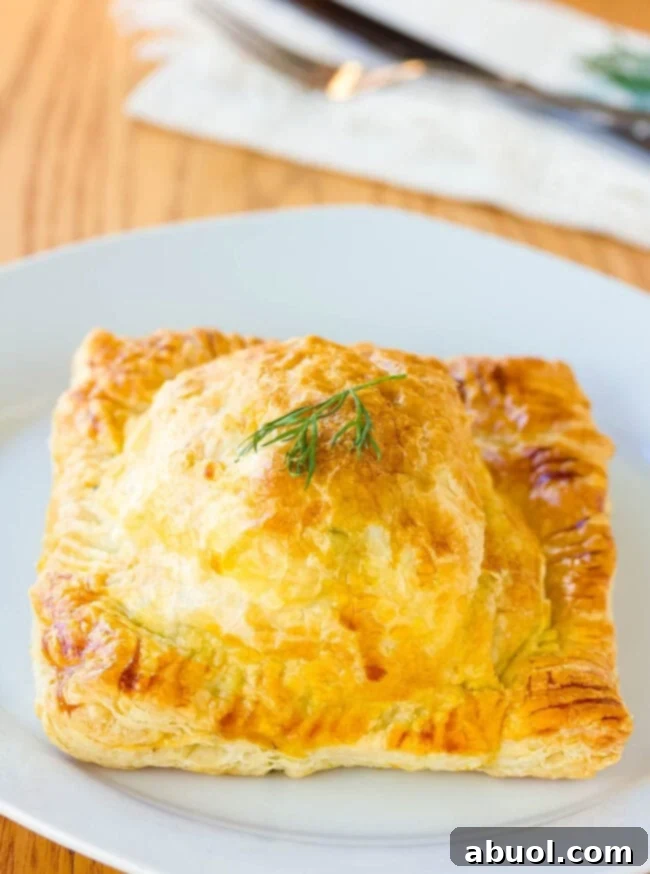 Gourmet Salmon En Croute 9 Perfectly baked individual Salmon Coulibiacs wrapped in golden puff pastry