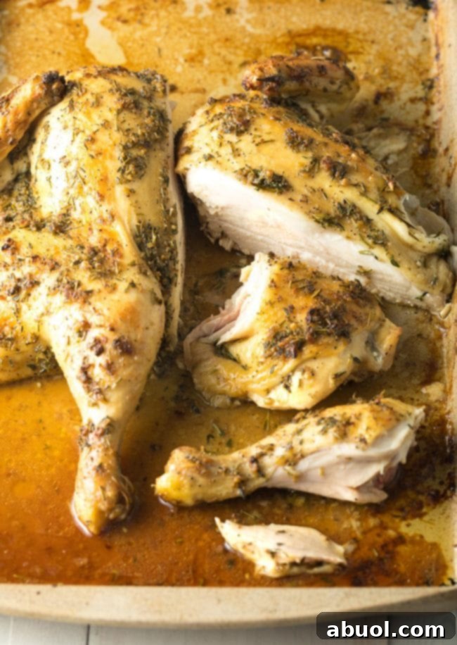 Spatchcock Chicken in Three Easy Steps 3 Garlic Herb Spatchcock Chicken - A Delicious and Speedy Roast Dinner