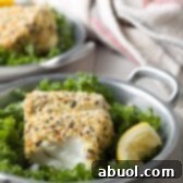 Paleo Baked White Fish with Everything Bagel Crust