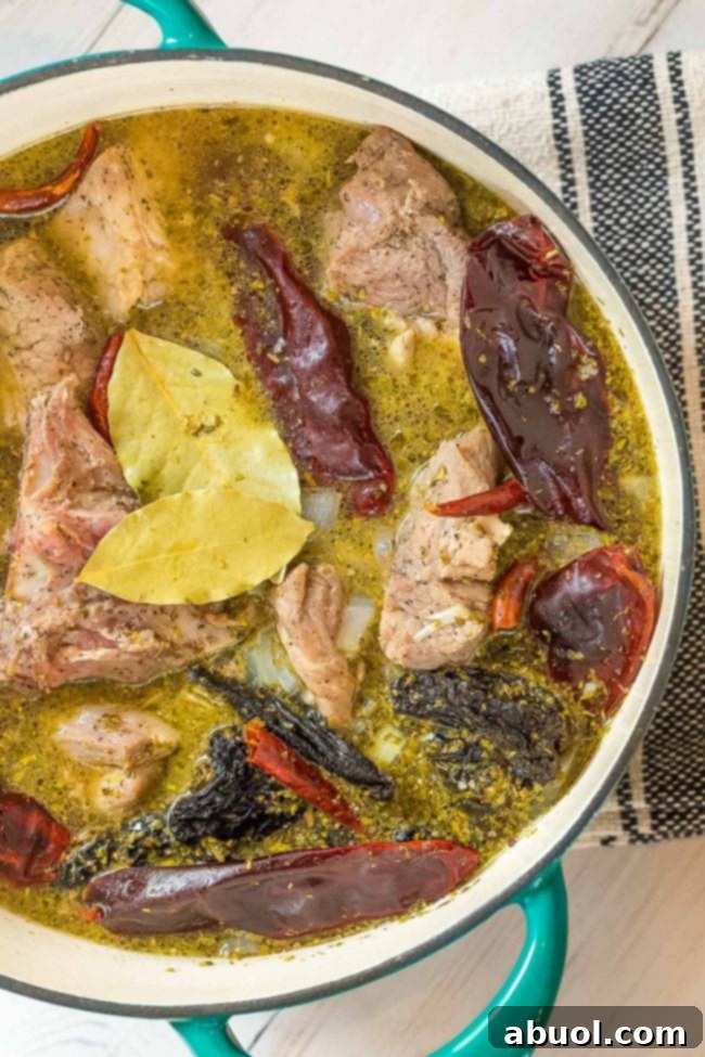 Pork and Red Chile Posole 4 Red Posole Soup Recipe with Pork (Pozole Rojo)