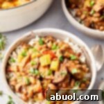 Authentic Hoppin John recipe in bowls with utensils