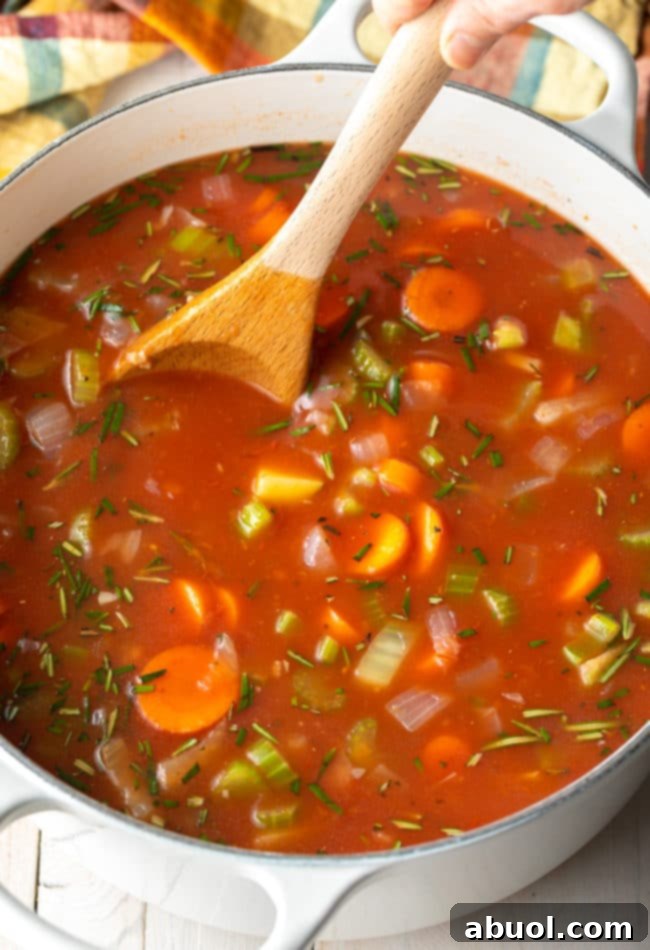 Hearty Tuscan Lentil Soup 7 Lentil Soup on the Stovetop